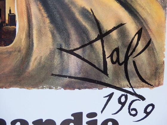 Salvador DALI : Normandie, SNCF (Suite Papillon), Lithographie Originale Signée (photo 4 of 5)
