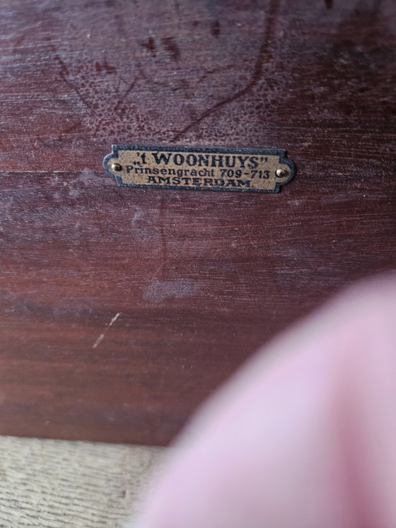 Image 1 of Unique Art Deco tea trolley from furniture factory 't Woonhuys Amsterdam, ca. 1920