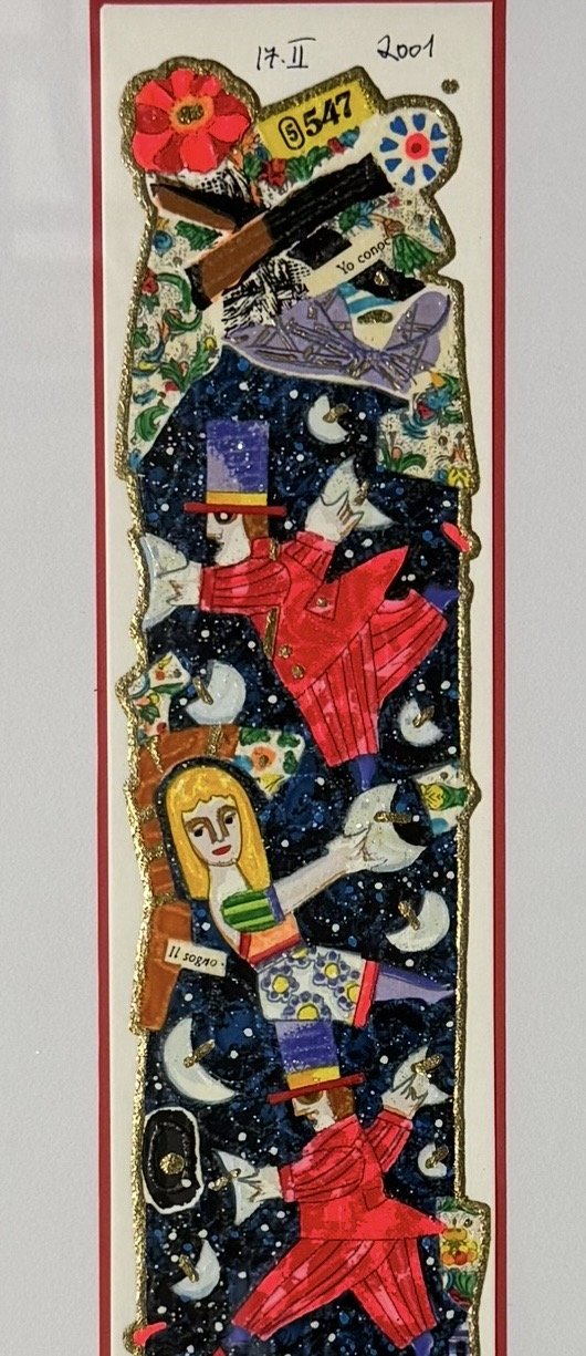 Siebdruck von F. Musante, 10x50cm, Diebe der Monde im Golf der Dichter – Lithographien & Drucke, Paper, Wood (photo 4 of 5)