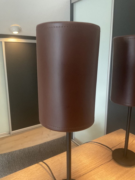 Image 1 of Cuero Design Table/Bed lamps set of two