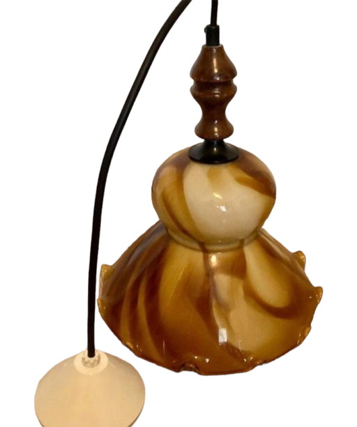 Vintage Lampe aus Glas