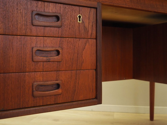 Image 1 of Escritorio de teca, diseño danés, años 70, producción: Dinamarca