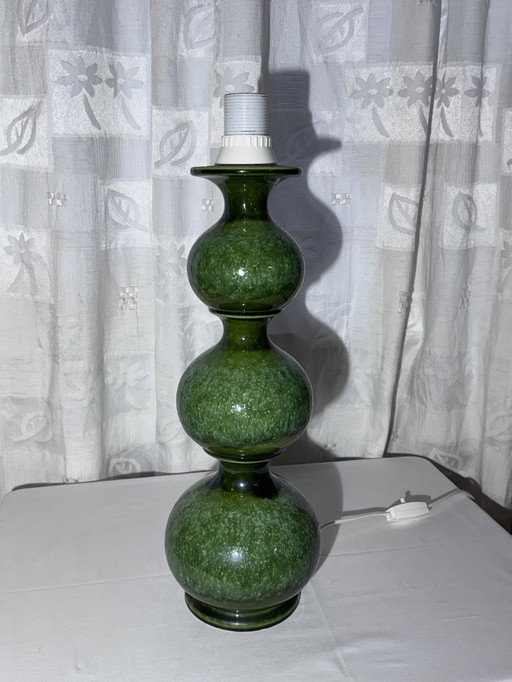 Groene keramieken vloerlamp van Kaiser, pop-art stijl - Zeldzaam!