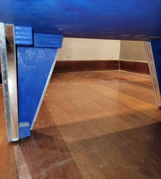 Image 1 of Cómoda en Cristal Azul, Estilo Art Déco, S. XXI