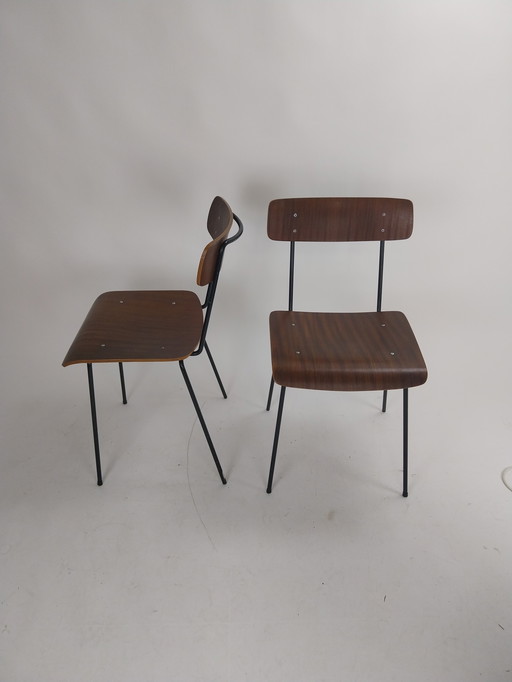 2 x chaises Auping Carroo par A. Cordemeyer 1950s