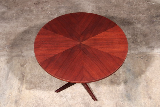 Image 1 of Søren Georg Jensen Kubus Radialer Couchtisch aus Teakholz, Dänemark, 1960er Jahre