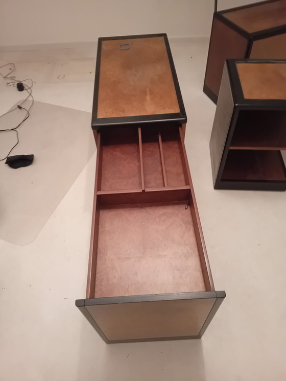 Image 1 of COMPLETE SET Italiaanse Design Kasten (Wortelhout) – Superdeal voor snelle beslisser!