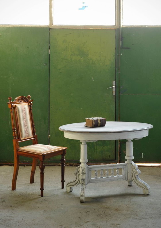 Oval-Shaped Salon Coffee Table, 1800s – Coffee table books, Wood (photo 8 of 8)