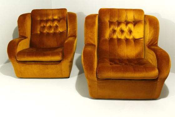 Image 1 of A Pair of Vintage Comfortable Armchairs, Jitona, 1980s
