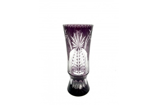 Grand vase en cristal, Pologne, années 1960