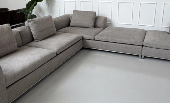 Image 1 of B&B Italia Michel Designer Sofa Couch Grau Stoff Ecksofa