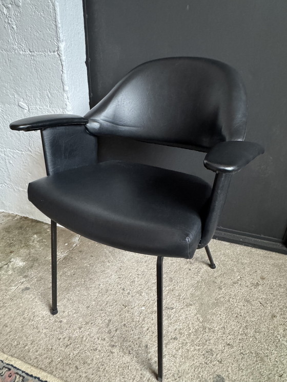 Image 1 of Black armchair from the 1950s