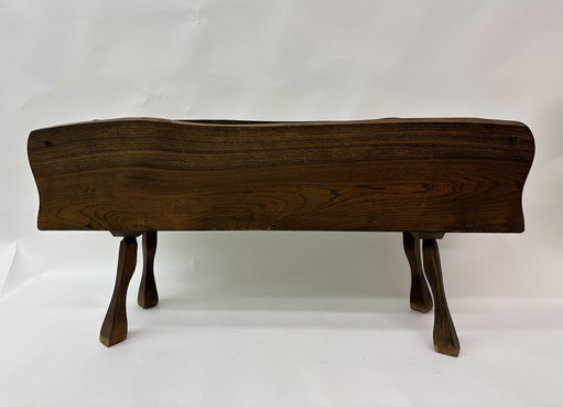 Fioriera brutalista in legno
