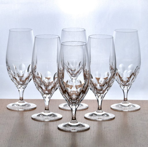 6 grandi calici da champagne in cristallo Royal Gorham