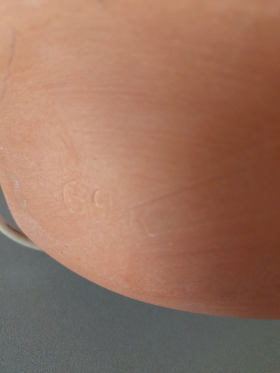 Image 1 of Ceramic lamp with agate slice, 1970