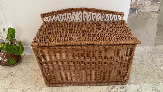 Handgemaakte, gesigneerde vintage aardewerk vaas – Ladekasten, Rattan (photo 18 of 37)