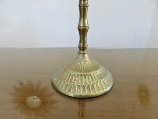 Large Bronze Candelabra, Candlestick, "Menorah", 70's