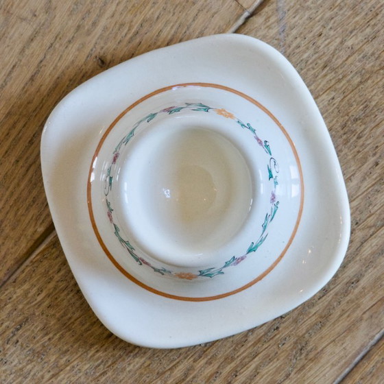 Image 1 of Huevera antigua del siglo XIX firmada por St. Clément, colección Félicie