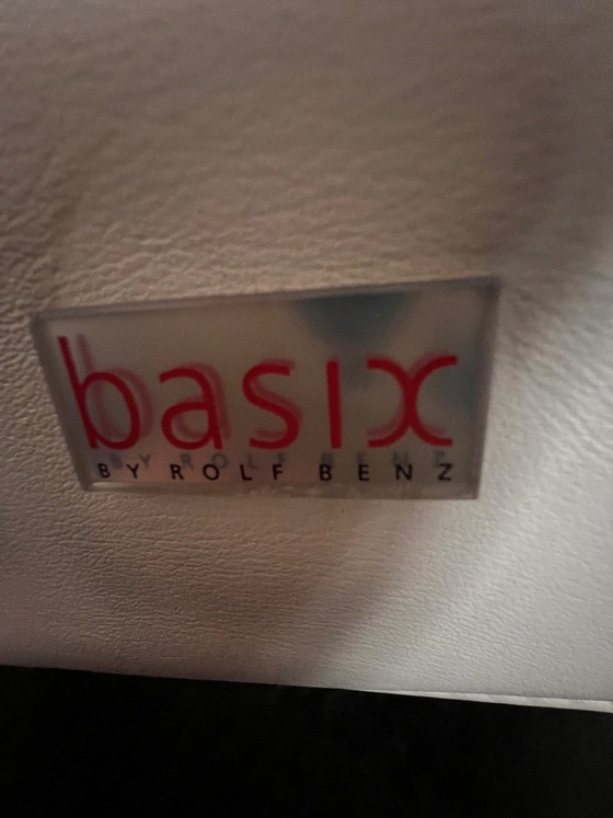 Image 1 of 1 Rolf Benz Lounge-Sessel, weißes Leder