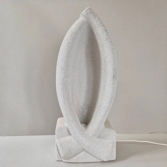 Image 1 of BELANGRIJKE VINTAGE LINTLAMP UIT 1970 IN LICHTE STEEN DLG GALISSON TORMOS JAREN 70