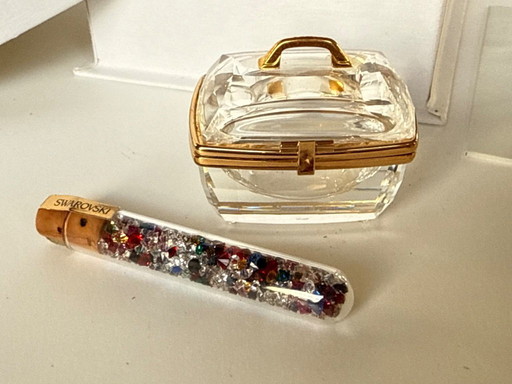 Swarovski crystal memories miniature beauty case 