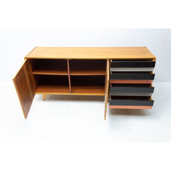 Image 1 of Vintage beechwood sideboard, modernist U-460 by Jiří Jiroutek, Czechoslovakia 1958