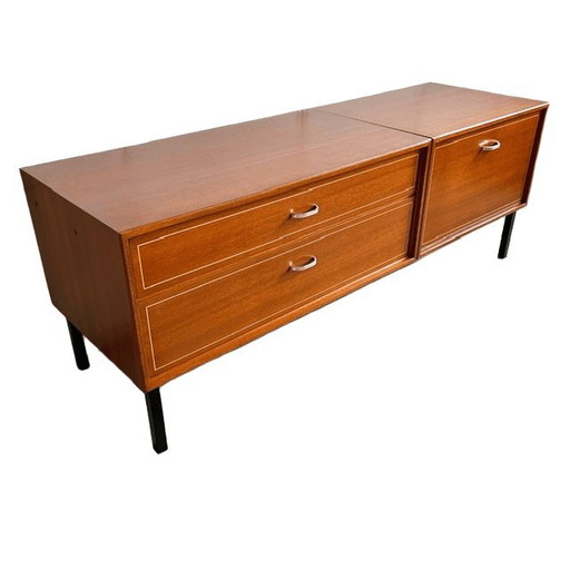 Vintage-Lowboard-TV-Schrank von Kempkes im dänischen Design aus den 1960er Jahren