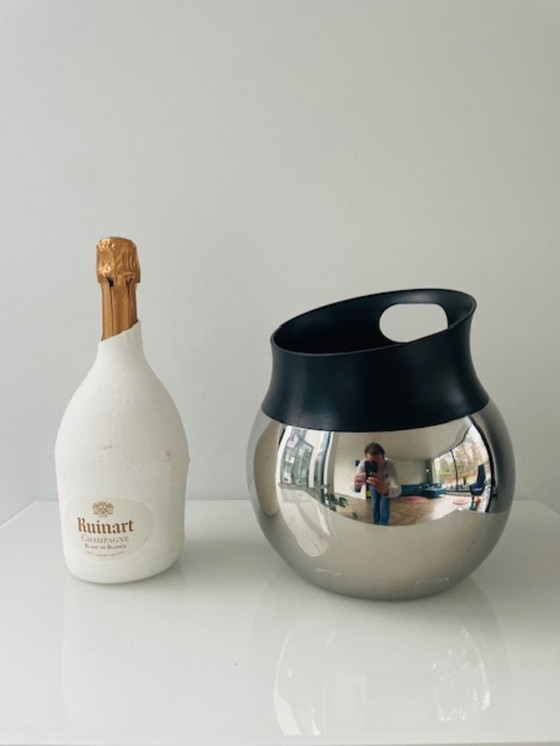 Image 1 of Enfriador de champán de diseño BergHOFF Zeno Line de acero inoxidable