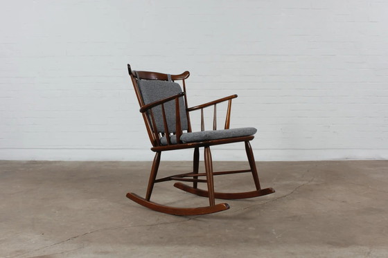 Vintage Deense Schommelstoel Mid Century Design jaren 60 70 – Farstrup, Schommelstoelen, Wood, Scandinavian (photo 16 of 16)
