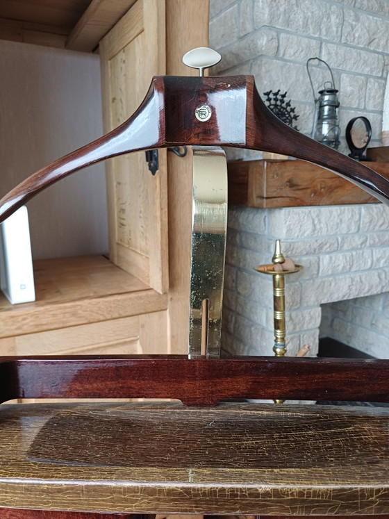 Valet de Chambre / Dressboy en Bois Authentique de Fratelli Reguitti – Portemanteaux, Velvet, Wood (photo 3 of 8)
