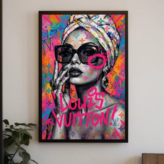 Pop Art Louis Vuitton Graffiti Kunstdruck, Kunstdrucke, Papier, Mehrfarbig (Foto 3 von 6)