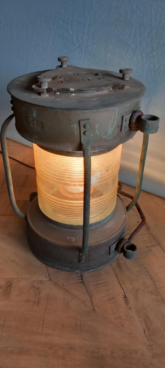 3 Originele ankerlichten - Tavernier Oostende  – Genummerde reeks 327/329/330 – ca. 1940‑1950 – Hanglampen (photo 11 of 13)