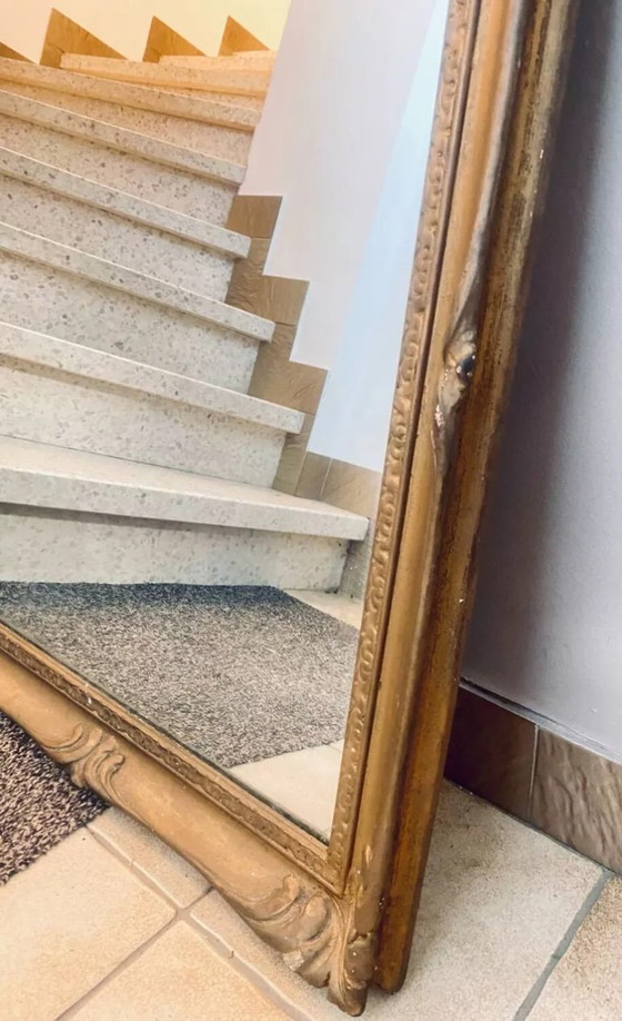 Image 1 of Specchio del XIX secolo con modanature dorate