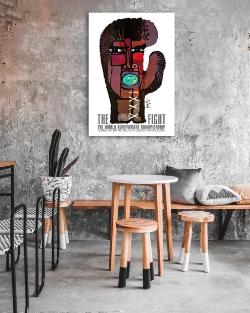 "The Fight" Muhammad Ali - Joe Frazier championnat du monde de boxe 1971 - 70 x 100 cm