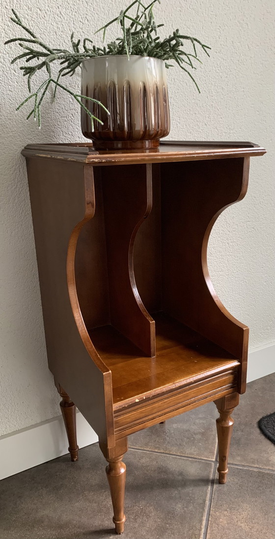 Image 1 of French Vliniyyl/Book Side Table