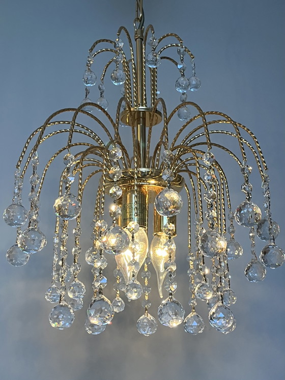 Image 1 of branded SWAROVSKI STRASS chandelier pendant lamp vintage