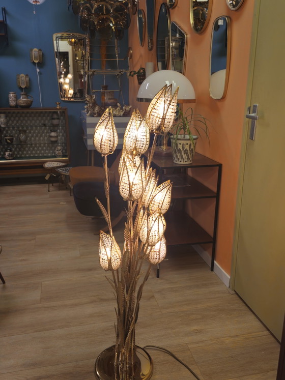 Vintage PALWA Tulip Floor Lamp Table Lamp Brass – Floor lights, Metal (photo 8 of 15)
