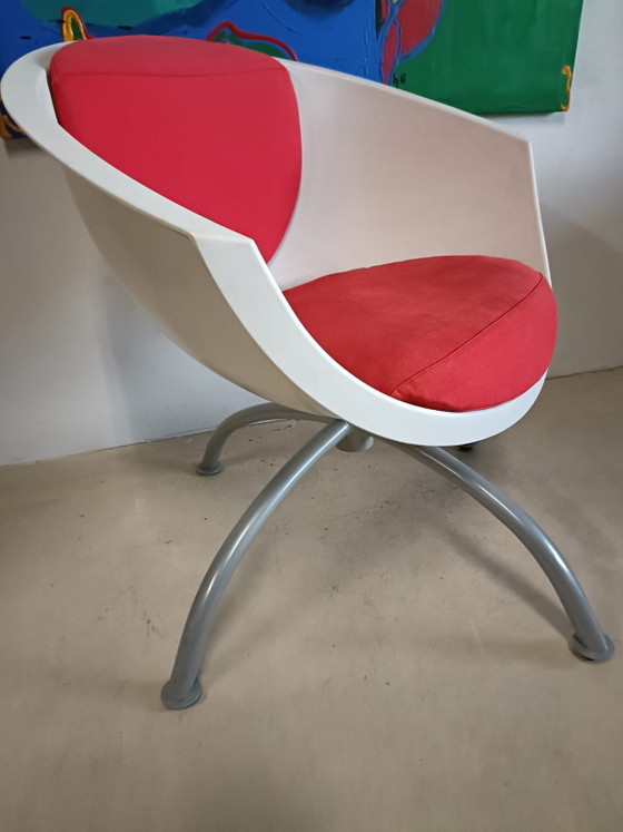 Poltrona a pozzetto vintage IKEA, Sedie girevoli, Metallo, Plastica, Grigio (foto 7 di 12)