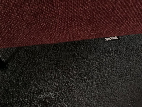 Poltrona e pouf Montel, pelle nera, Poltrone, Tessile, Nero, Modern (foto 3 di 5)