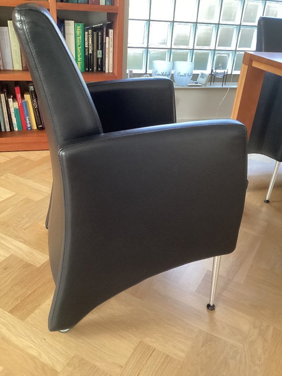 Image 1 of 6 Beautiful Leather Chairs Perida