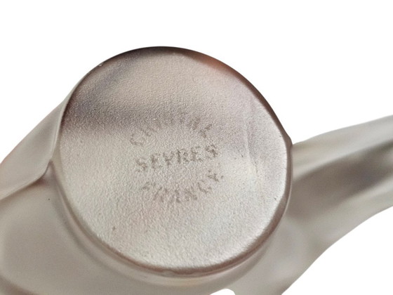 Image 1 of Sevres - Made in France - frosted glass - paperweight - kristal - geëtst merk - 1960's