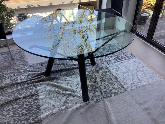 Image 1 of Design glazen tafel Paolo Pallucco-Orrido Canyon 1987