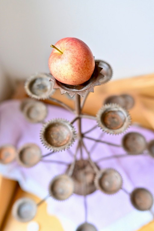 Grande albero di Natale brutalista/portacandele - Forgiatura