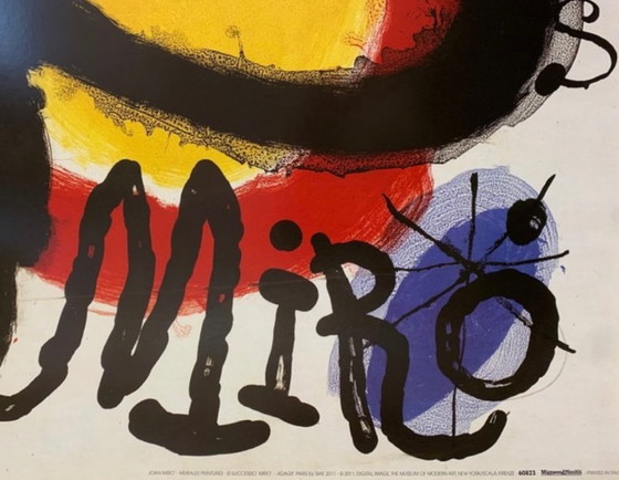 Image 1 of Joan Miro: "Murales Peintures". Galerie Maeght. Im Format 80 x 60 cm.