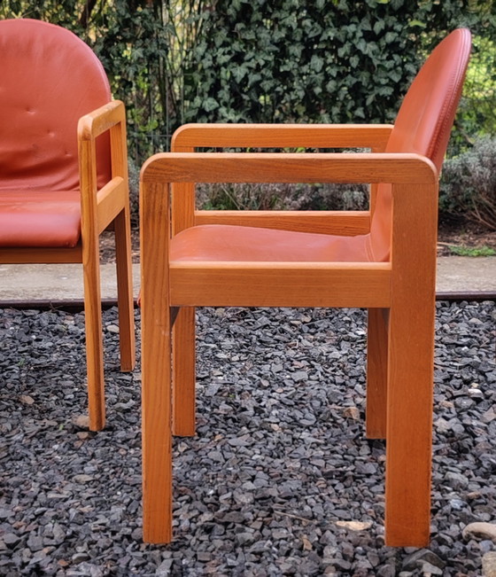 Image 1 of Set van 4 Italiaanse fauteuils uit de jaren 80