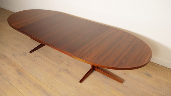 Image 1 of Table de salle à manger ovale vintage | XXXL | Bois de rose | Extensible | 189 - 336 cm cm cm