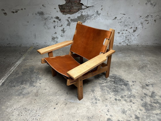 Image 1 of Kurt Østervig Hunting chair Deens design fauteuil eik leder