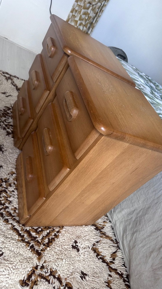 Set of Vintage Danish Oak Nightstands 1970s – Komfort, Wood (photo 6 of 7)