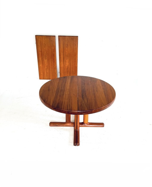 Table à manger danoise extensible vintage des années 60