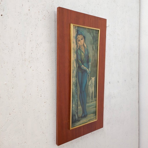 Vintage Wall Panel "Harlequin" After Jean Maio (1960s).